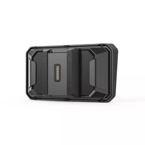 aoocci-BM6-BMW-Moduł montażowy Kamera motocyklowa: konstrukcja z elementem z pinami (do połączenia elektronicznego) oraz materiałem antypoślizgowym, służący do stabilnego zamocowania ekranu i zapewnienia łączności z urządzeniem – część niezbędna do instalacji i funkcjonalności kamery na motocyklu.