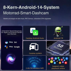 aoocci-u6-android-System Android 14 dla motocyklu: obsługa CarPlay, Bluetooth 5.0 i sterowanie głosowe