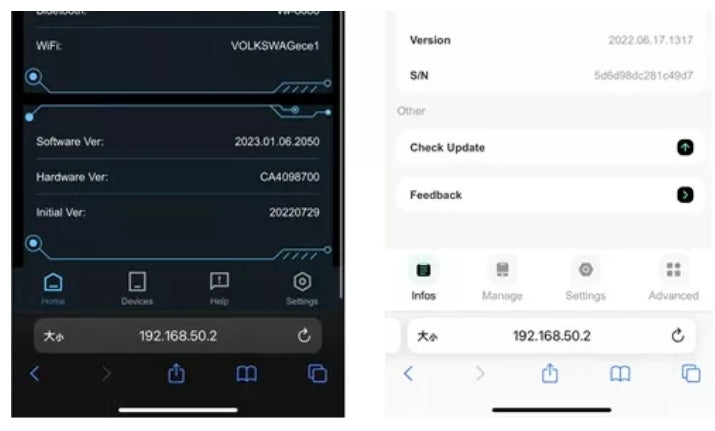 192.168.50.2, wyjaśnienie ustawień opcji (tekst, możliwy do przetłumaczenia przez przeglądarkę)
