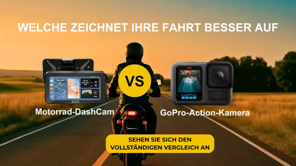 Kamera samochodowa Motorrad‑Dashcam kontra kamera sportowa GoPro