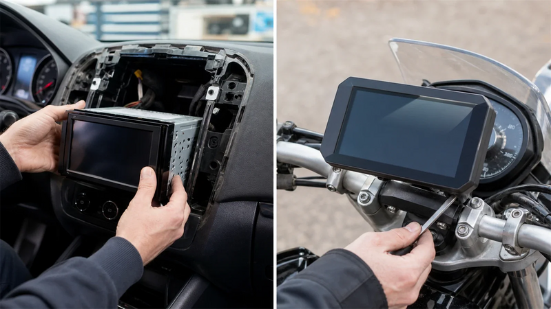 Montaż CarPlay w samochodzie vs na motocyklu: kluczowe różnice
