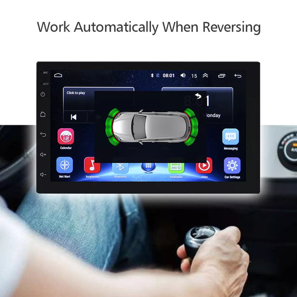 System radarowy cofania R801 Android z 8 czujnikami