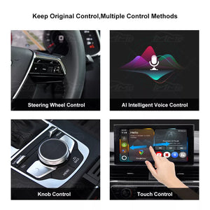 Wireless CarPlay＆Android Auto Adapter with Mirroring
