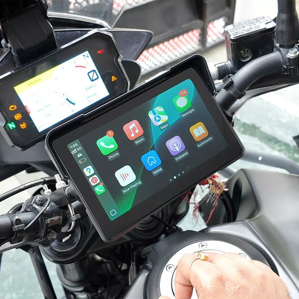 C7 7-calowy wyświetlacz HD do motocykla CarPlay i Android Auto
