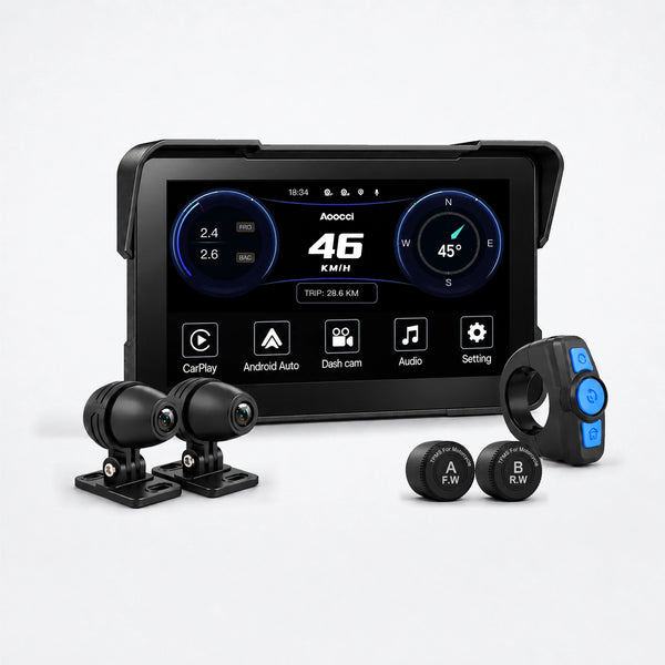 D7B 7" z bezprzewodowym CarPlay i kamerą Dual 2K