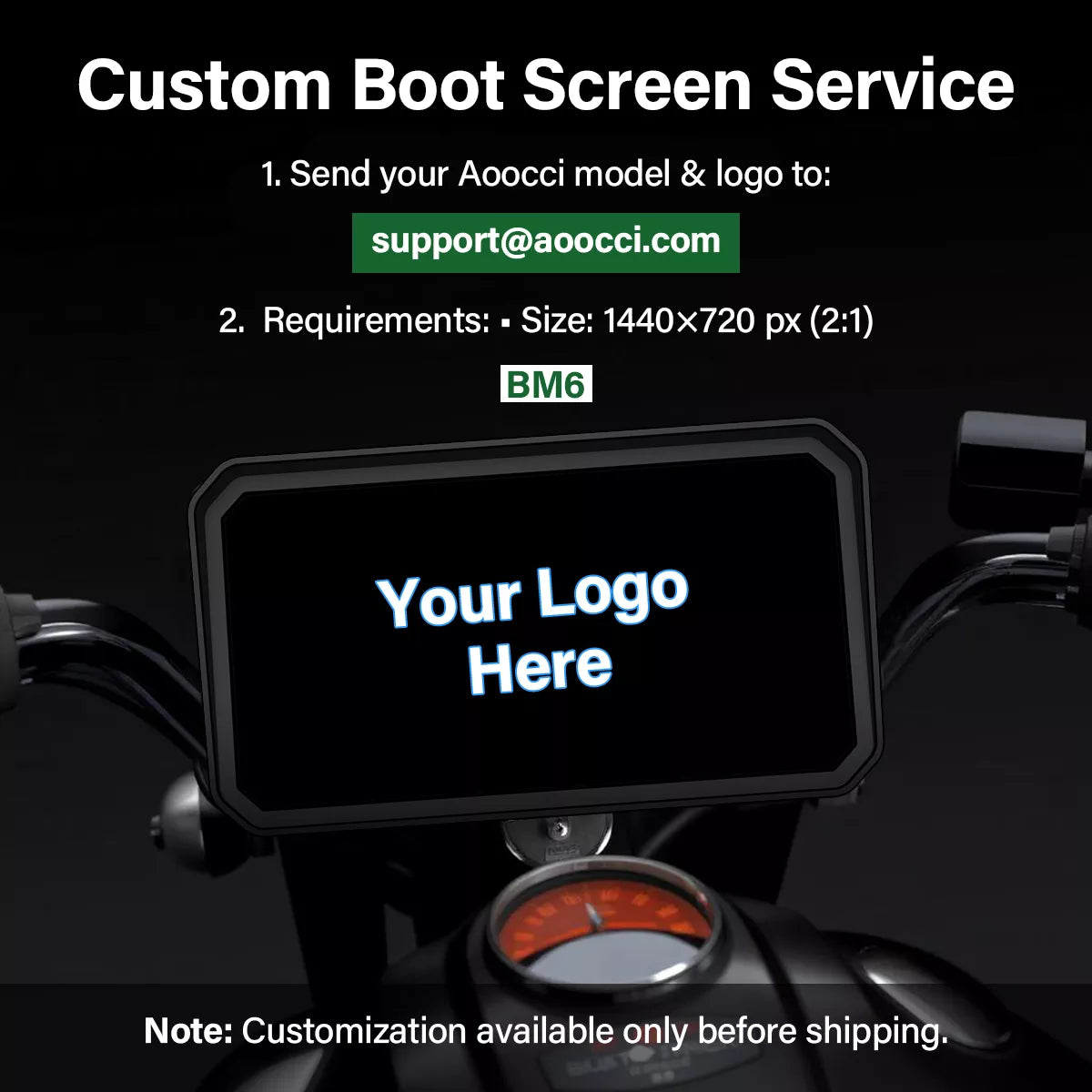 aoocci-motorcycle-custom-boot-screen-bm6