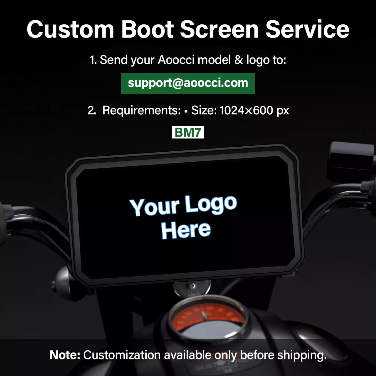 aoocci-motorcycle-custom-boot-screen-bm7
