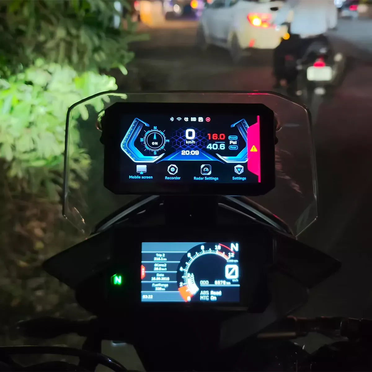 BX Motorcycle CarPlay z kamerą samochodową i inteligentnym systemem BSD