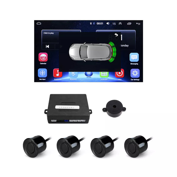 Radar cofania R401 Android z 4 czujnikami parkowania