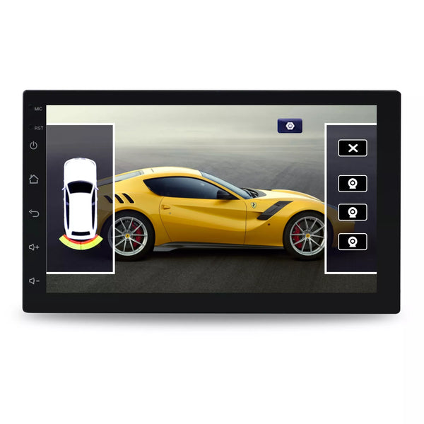 Radar cofania R401 Android z 4 czujnikami parkowania