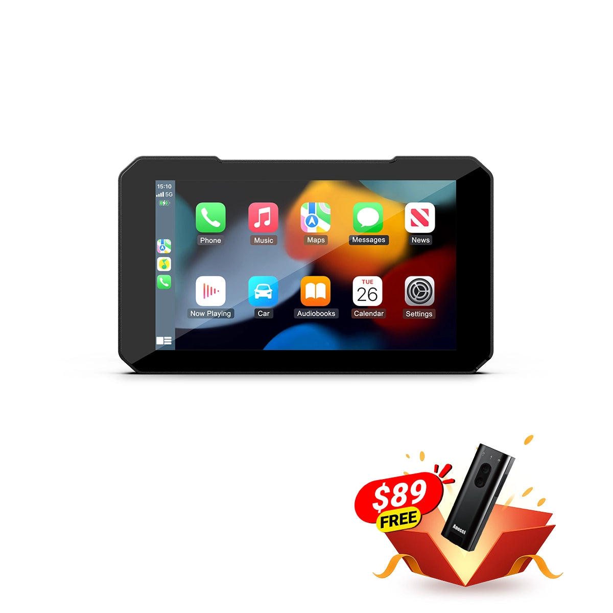 C3 Plus Kamera motocyklowa  bezprzewodowy CarPlay i Android Auto